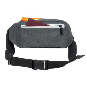 Сумка поясна (бананка) зі світловідбиваючою блискавкою