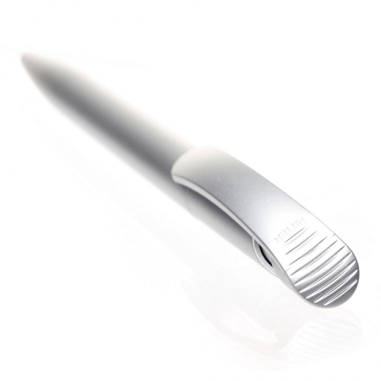 Ручка пластикова 'Clear Silver' (Ritter Pen) - Зображення 3