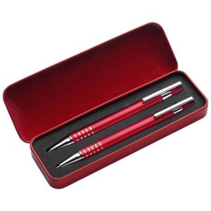 Набір алюмінієвий (ручка + олівець) чорне чорнило