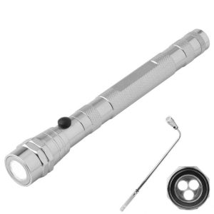 Ліхтарик телескопічний алюмінієвий з магнітом