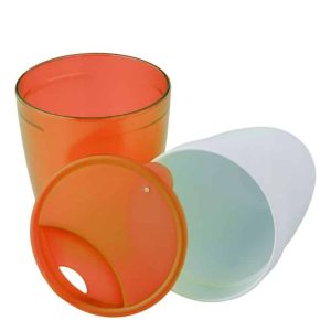 Склянка 2-в-1 пластикова 370 мл