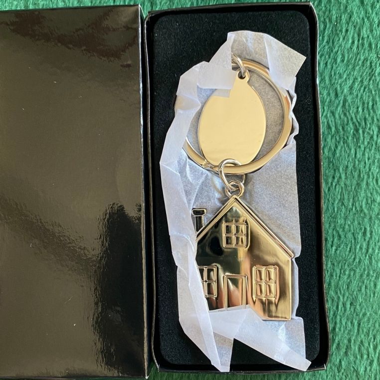 Брелок з шильдом 'Будиночок' металевий - Зображення 2