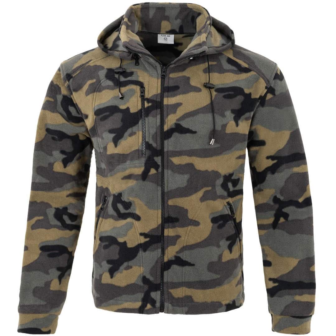 Флісова кофта FLRA 340 HOOD Camouflage