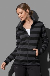 Active Striped Fleece Jacket