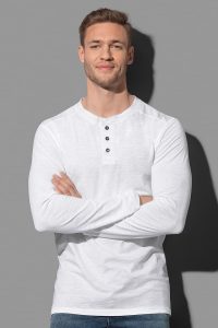 SHAWN Long Sleeve Henley T-shirt