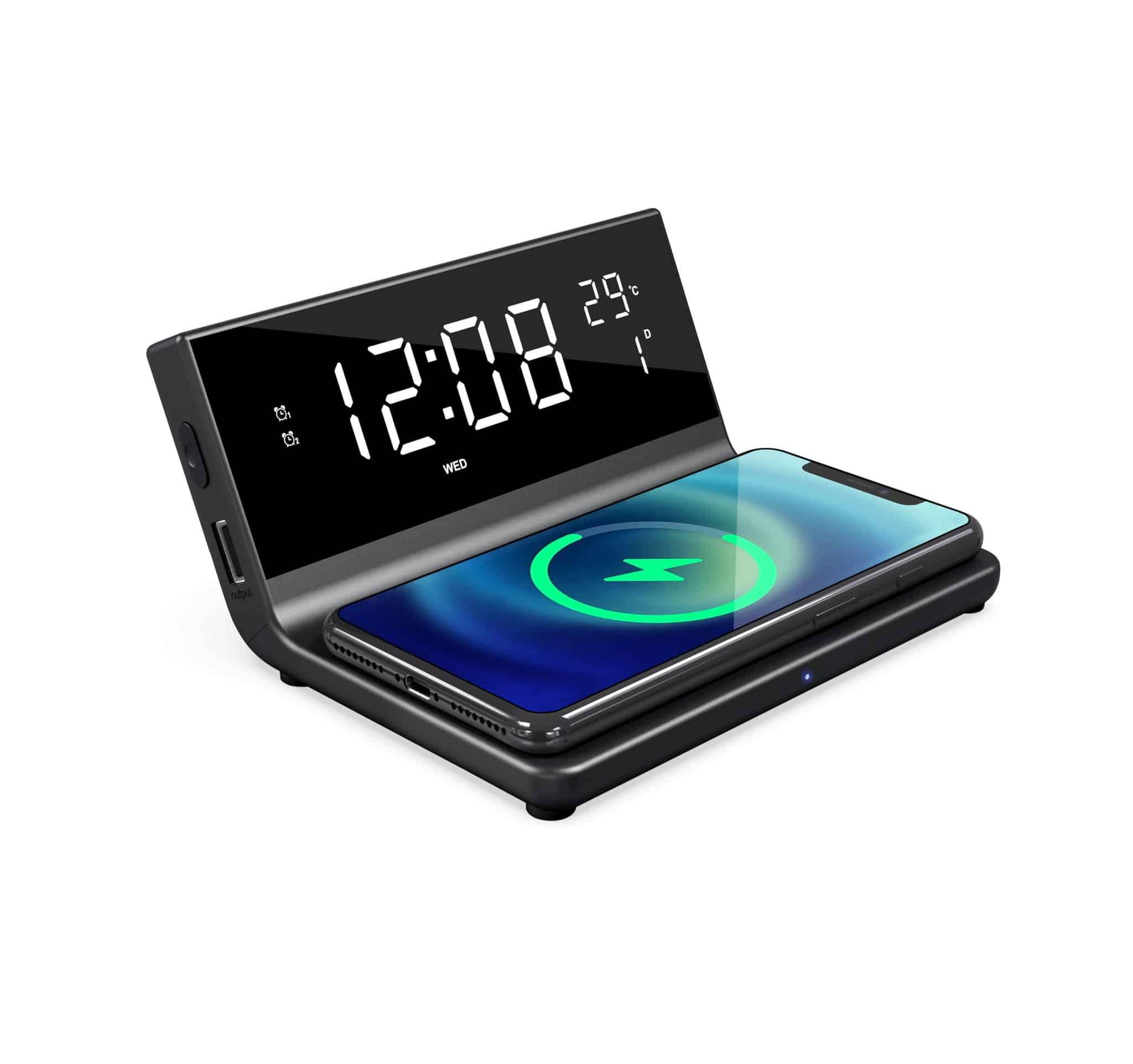 Бездротовий зарядний пристрій з годинником Cyber, TM TEG - Зображення 4